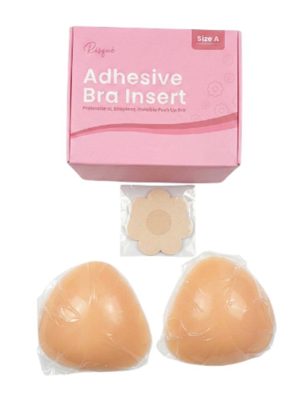 NIP | Risqué Strapless Adhesive Bra Insert Push Up Set Size A